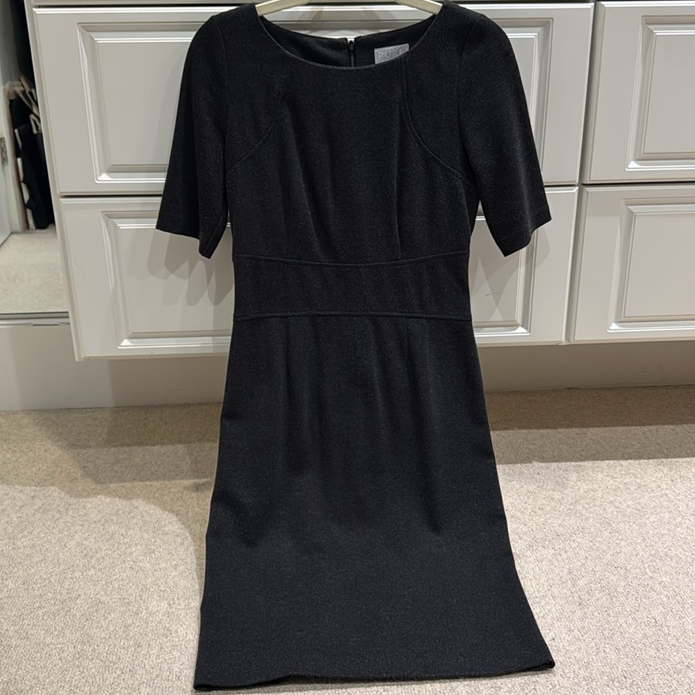 Pure Collection charcoal ponte dress S4